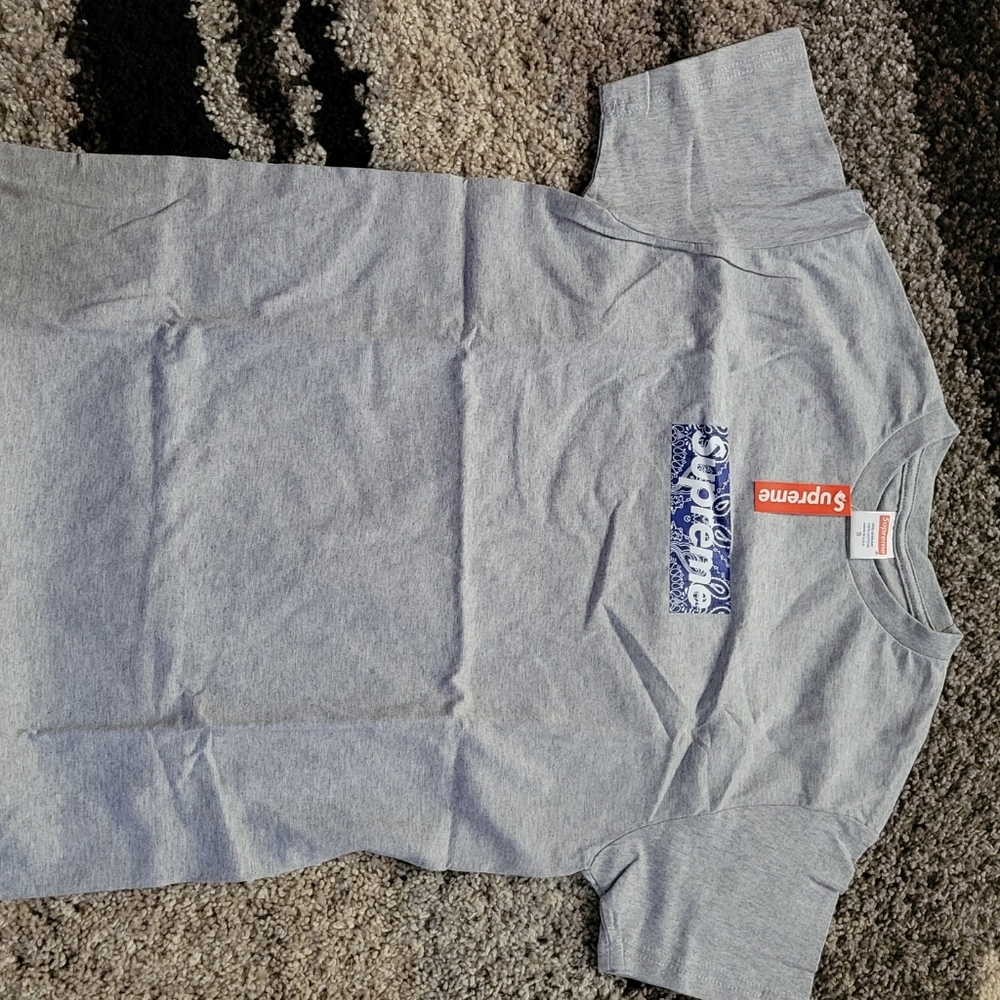 Supreme bandana box logo grey NWT